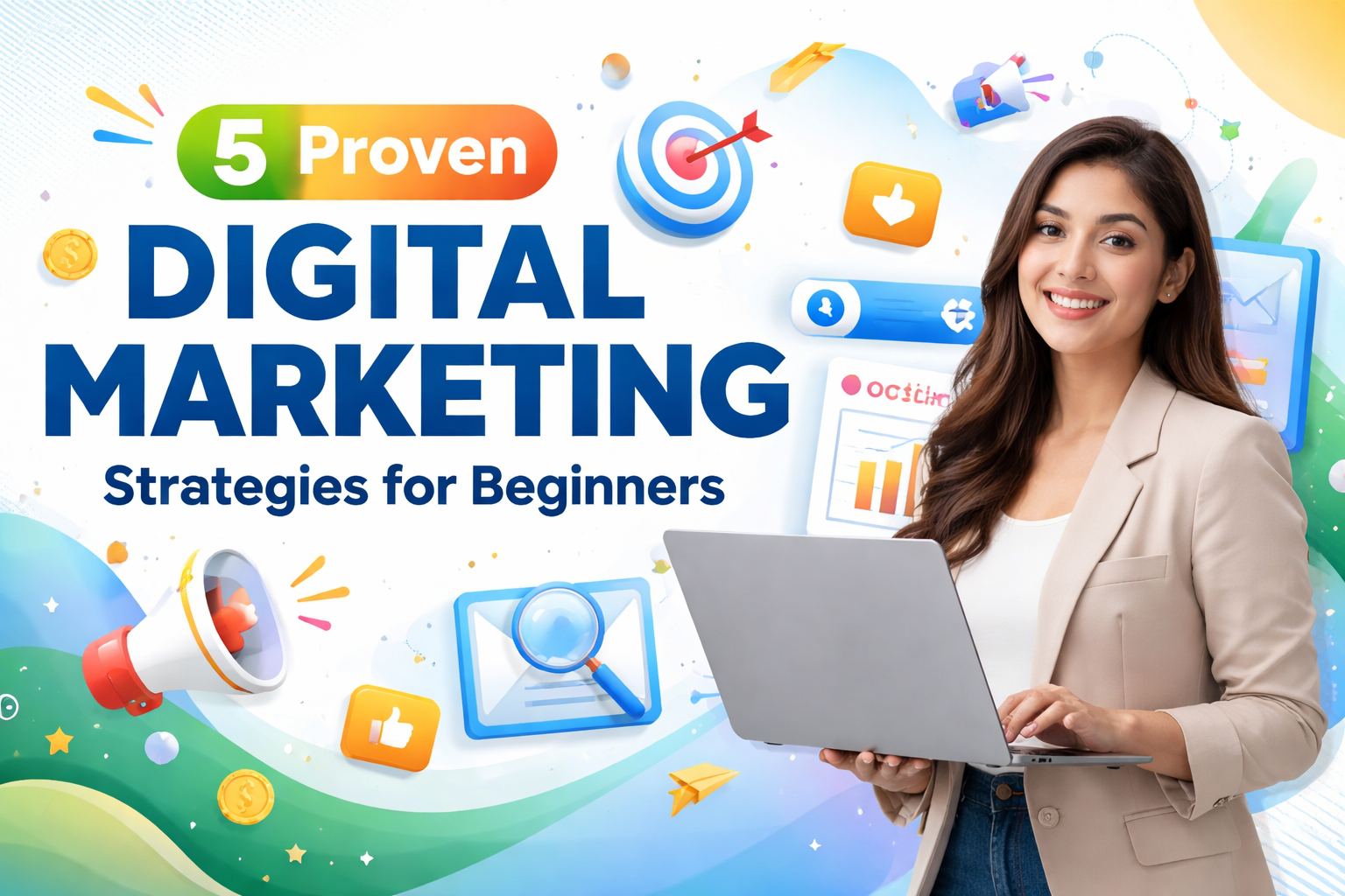 Learn 5 proven digital marketing strategies for beginners in 2026.