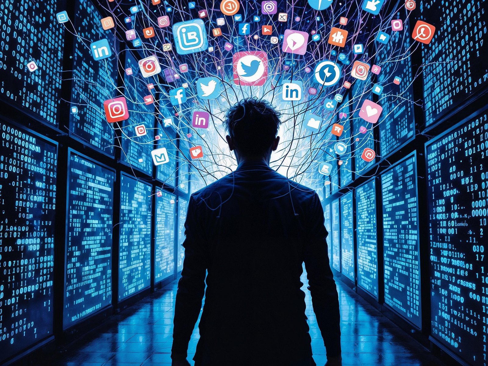 AI builder constructing website interface