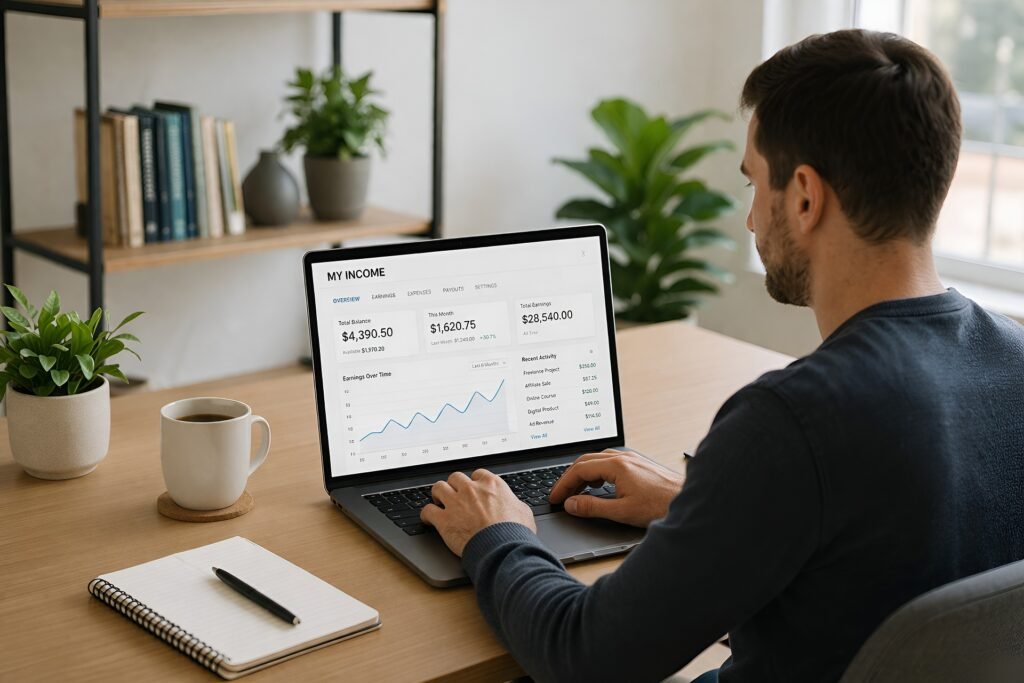 online store analytics screen